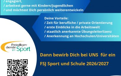 FSJ 2026/2027 Bewirb dich jetzt!